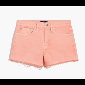 High-rise garment-dyed cutoff boy short EUC